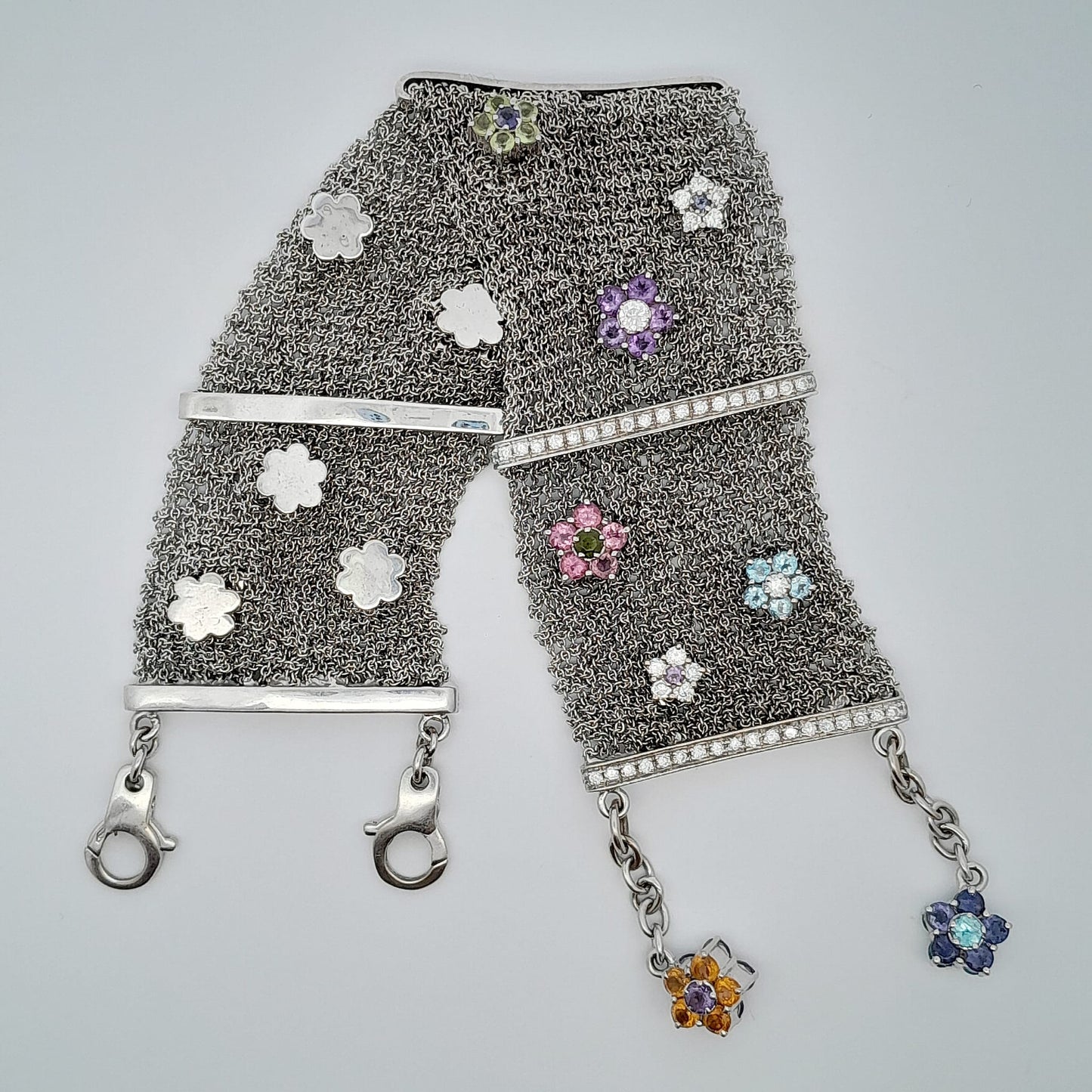 Bracciale a fascia con maglia in Filigrana