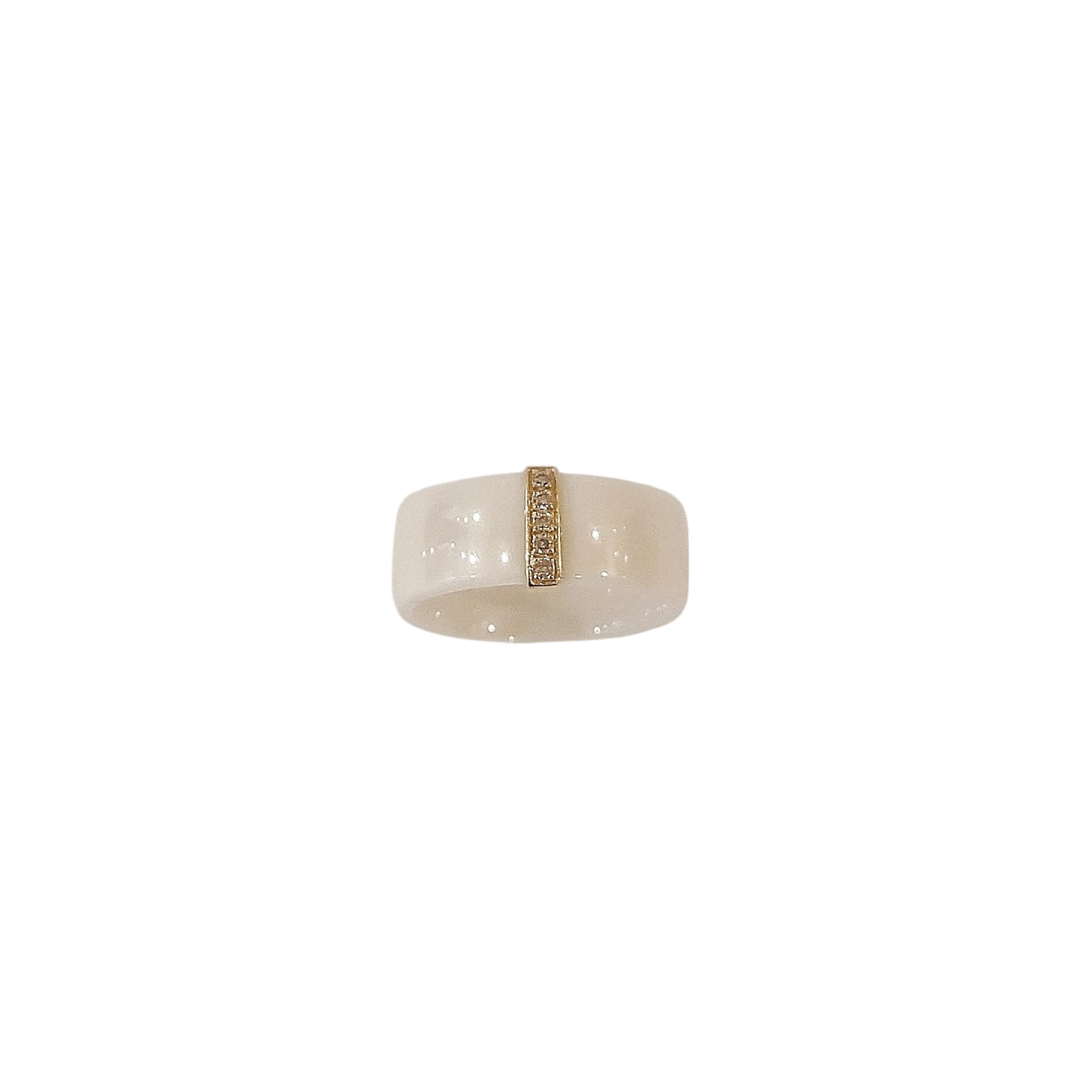 Anello Fascia In Oro Bianco 18kt Con Diamanti 0.18 Ct E Onice - Foto 10