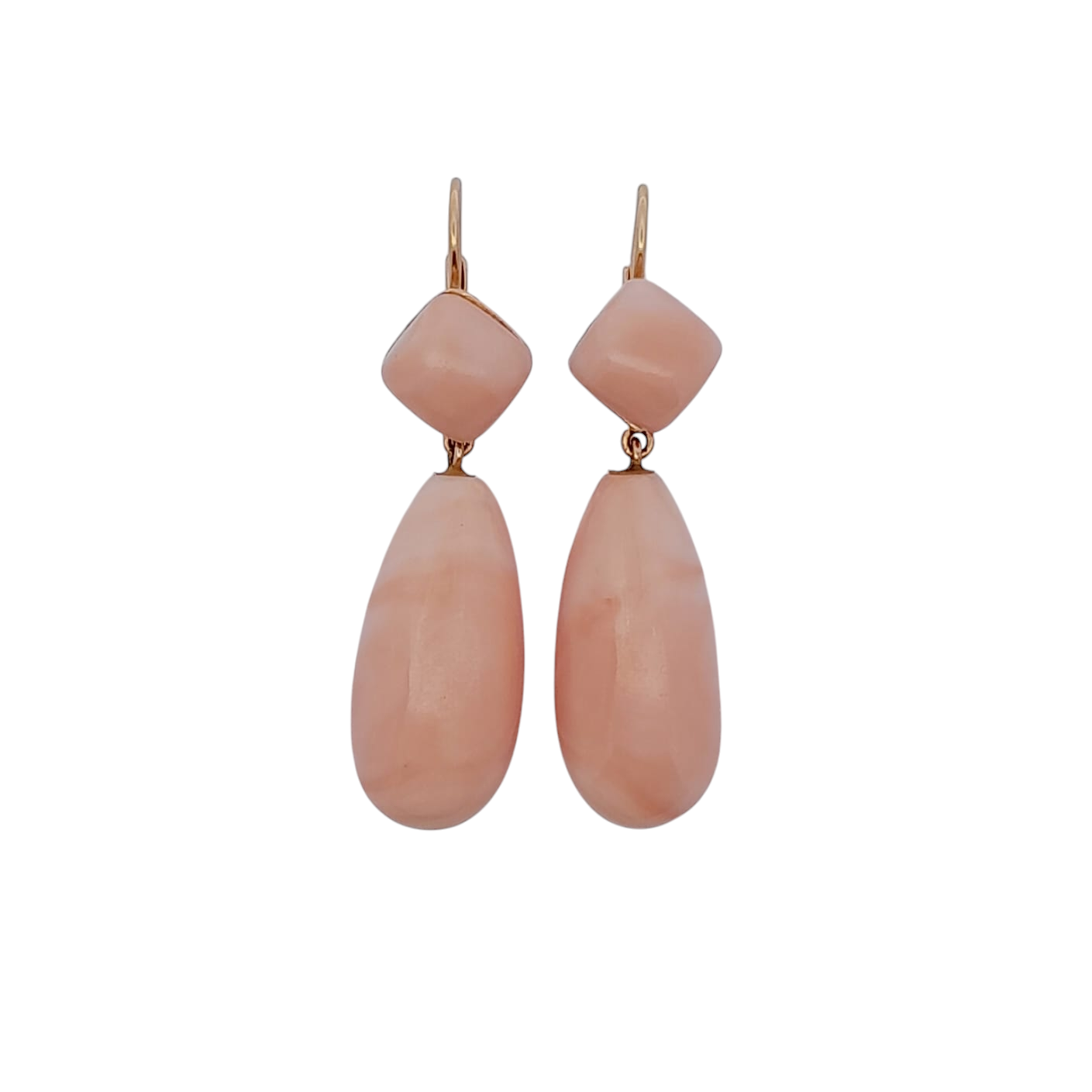 Gioielli Orecchini Pendenti Corallo Rosa Orecchini Pendenti