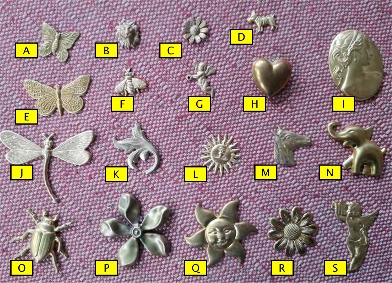 Collana Pendente Cuore con Charms