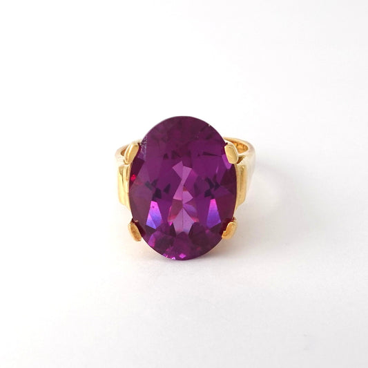 Anello con ametista