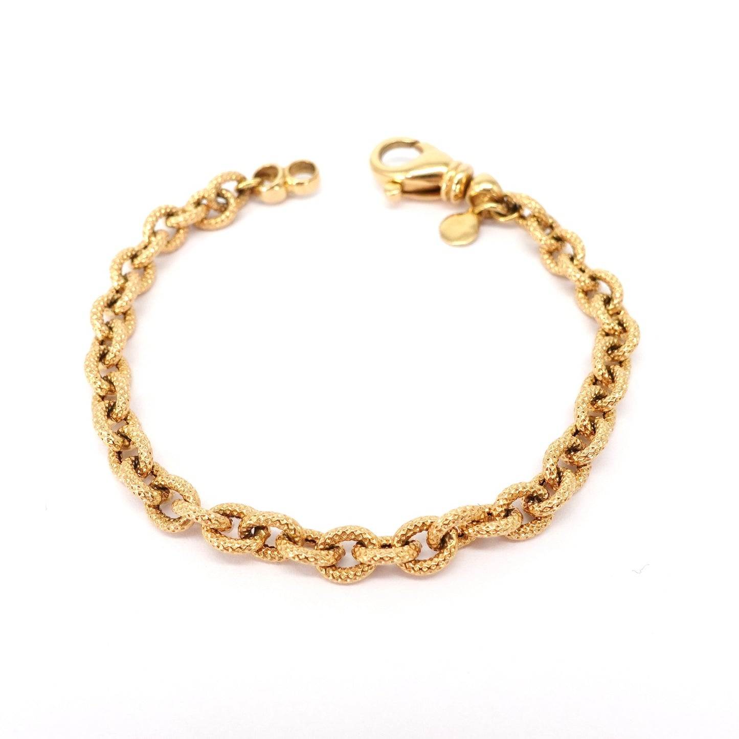 Bracciale satinato ad anelli