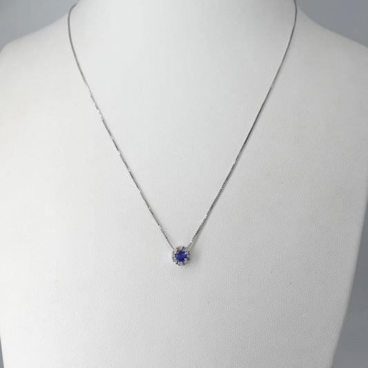 Catenina con zaffiri e diamanti