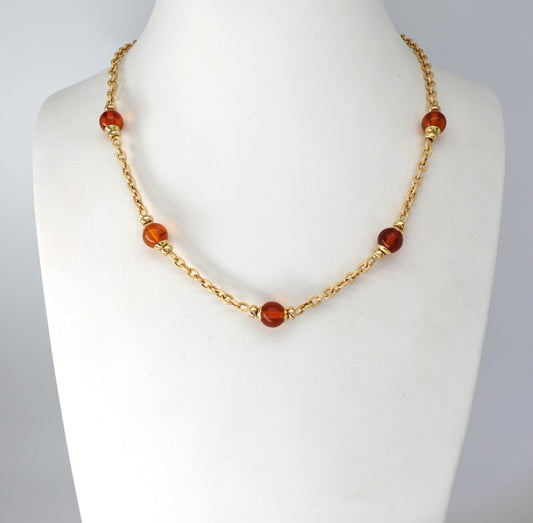 Collana con ambra