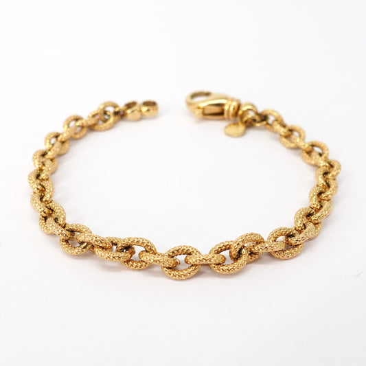 Bracciale satinato ad anelli