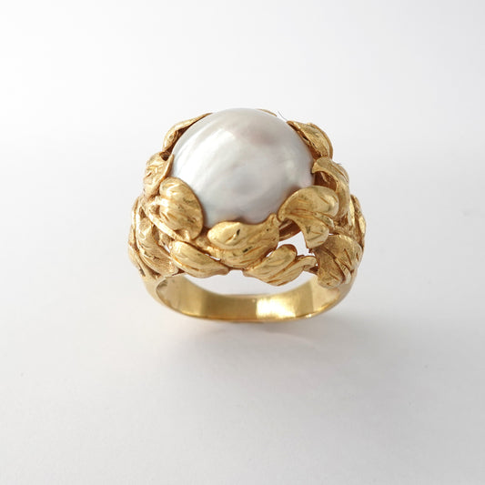 Anello con Perla Mabè