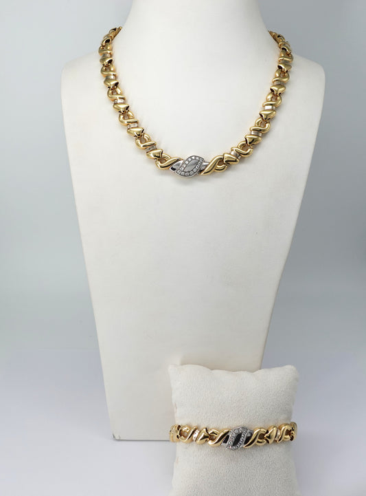 Parure collana e bracciale