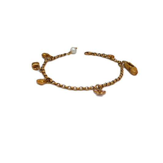 Bracciale con charmes in oro