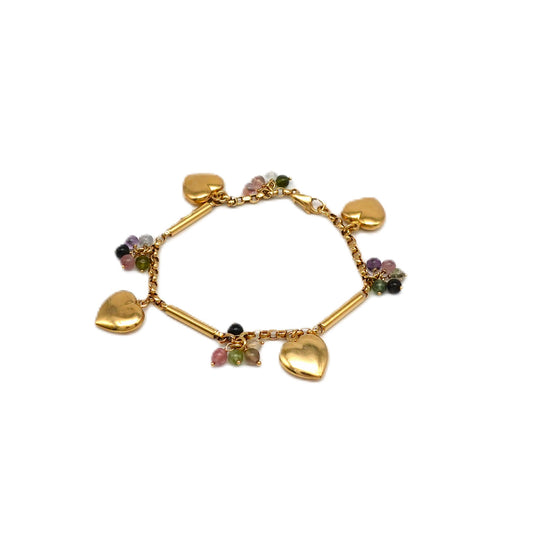 Bracciale con charms in oro