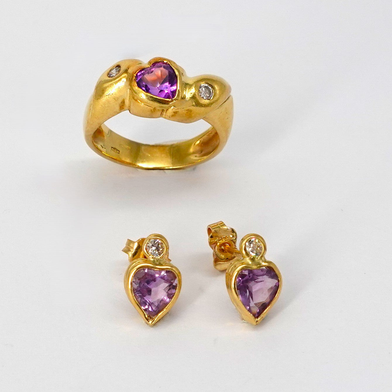 Parure anello e orecchini