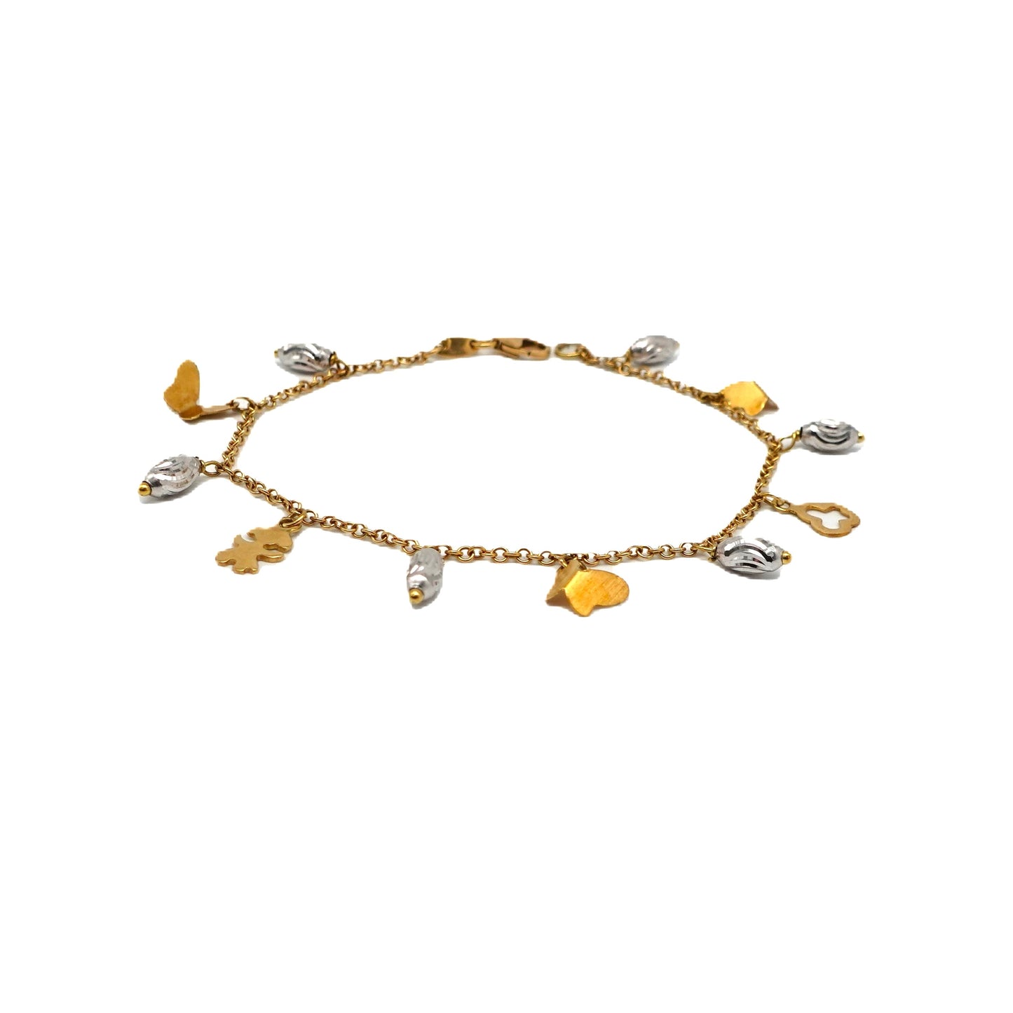 Bracciale con charms in oro