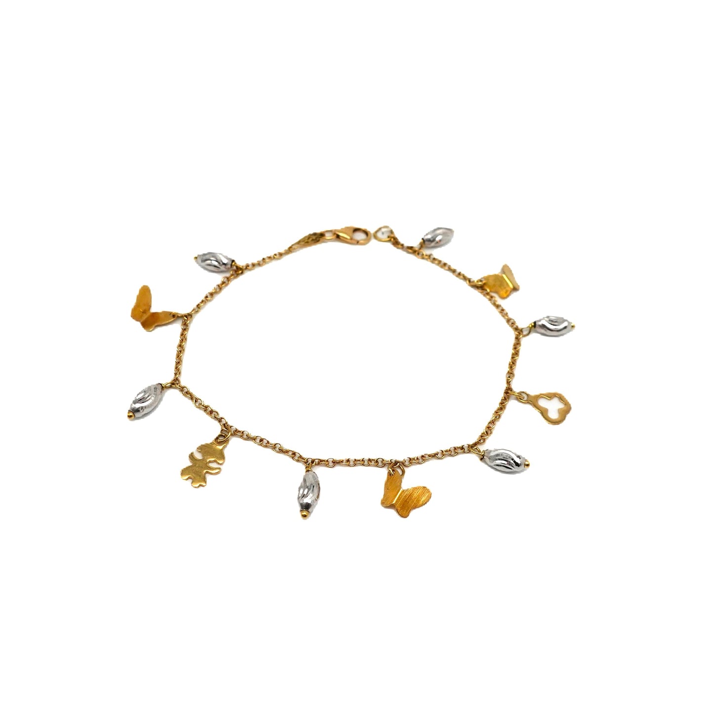 Bracciale con charms in oro