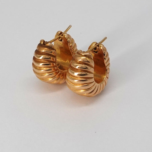 Orecchini a cerchio lavorati