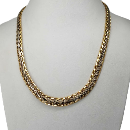 Collana con maglia a spiga