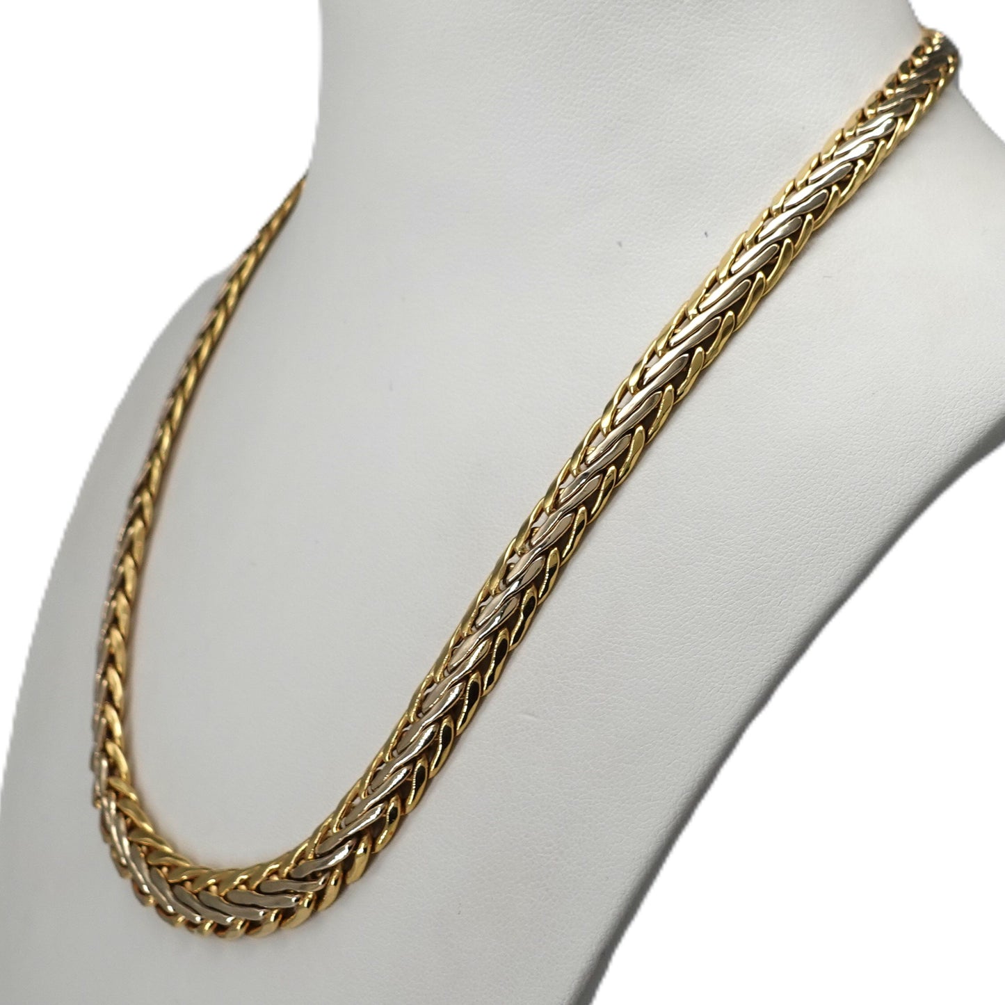 Collana con maglia a spiga