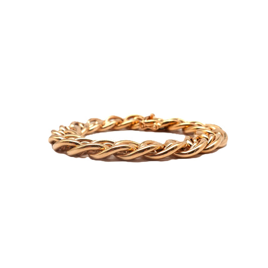 Bracciale a maglia doppia in oro