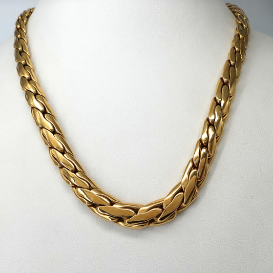 Collana a maglia piatta