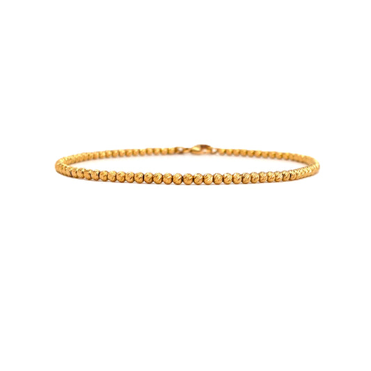 Bracciale in oro a sfere