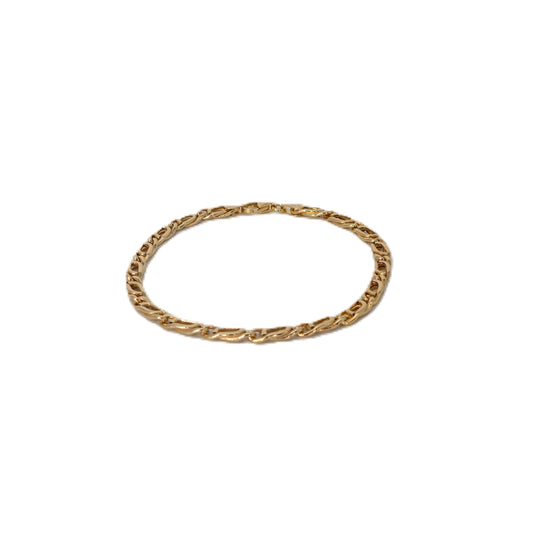 Bracciale maglia mista in oro