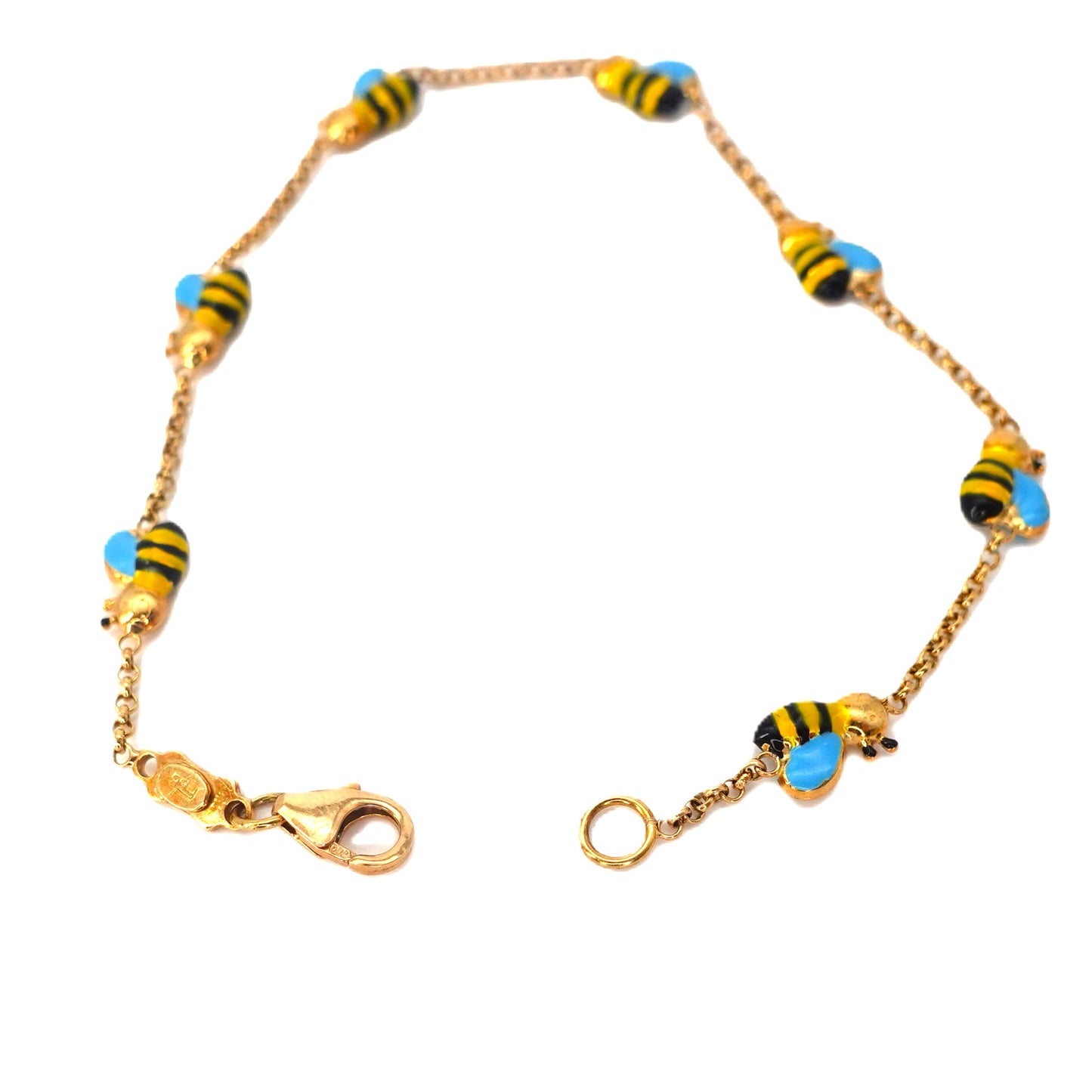 Bracciale api in oro