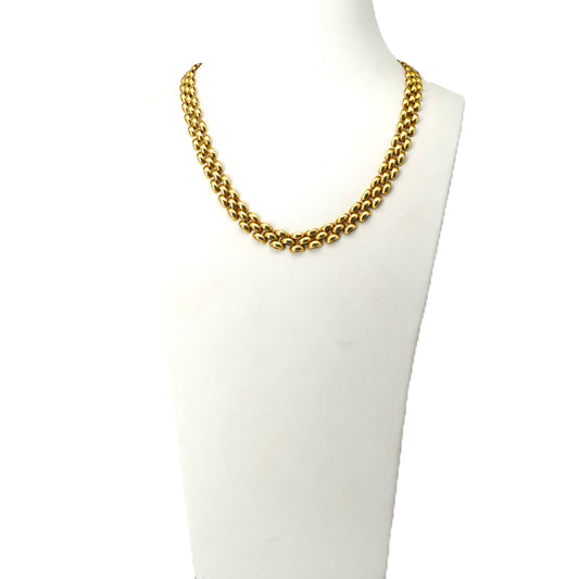 Collana piatta in oro