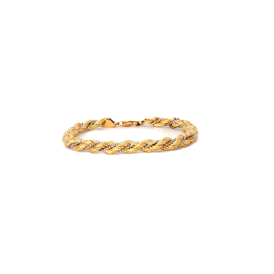 Bracciale torchon in oro