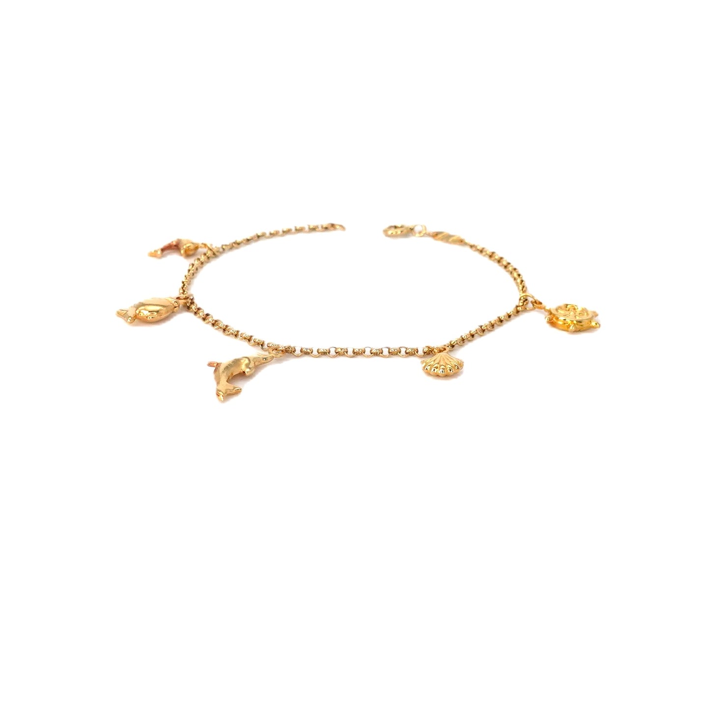 Bracciale in oro con charms