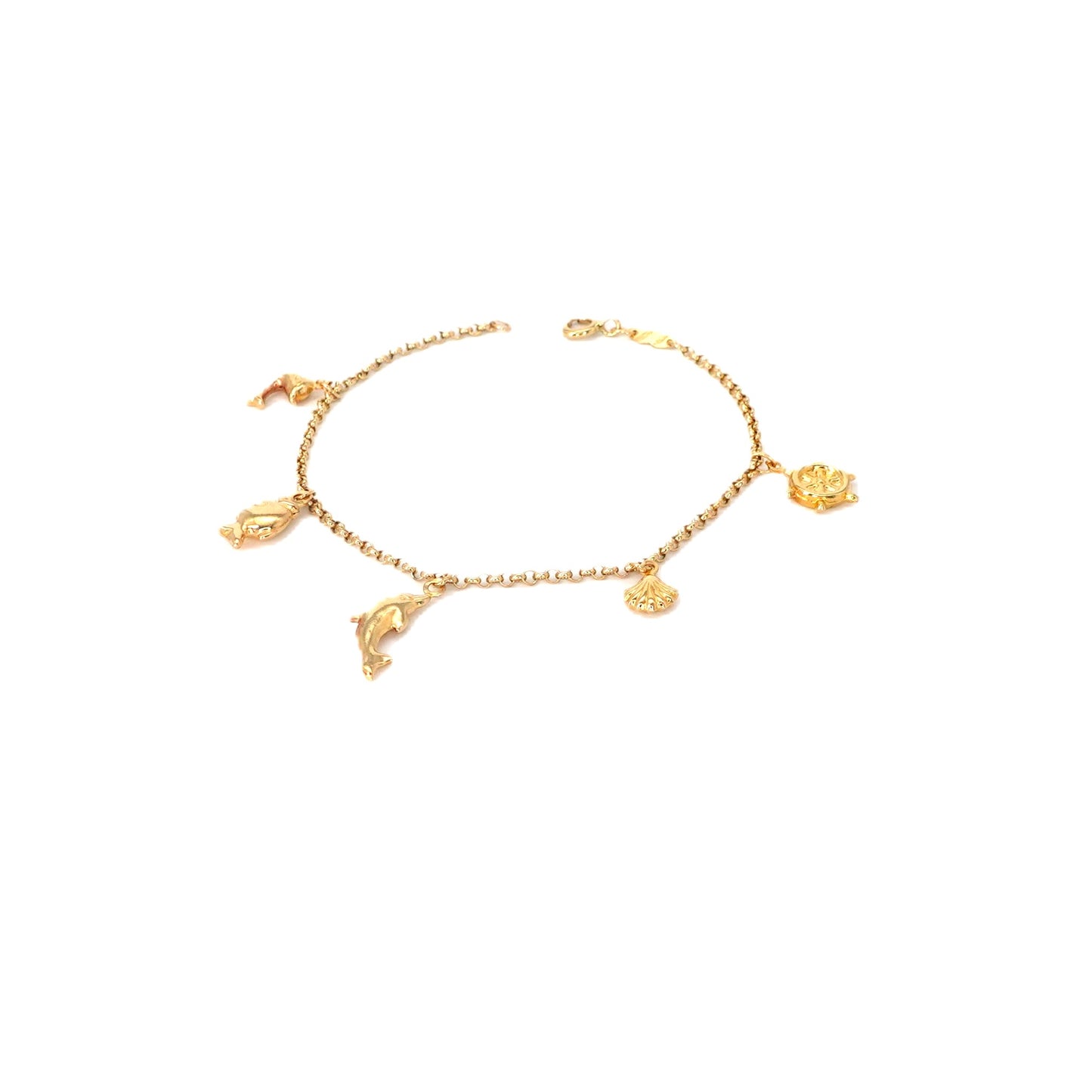 Bracciale in oro con charms