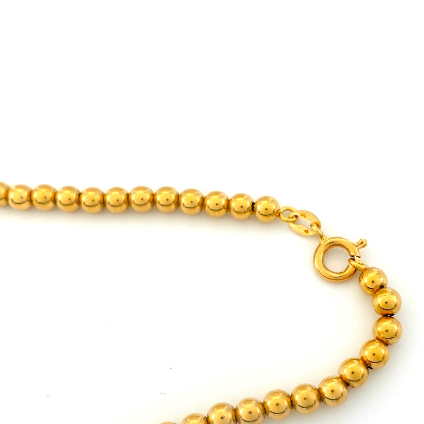 Collana a pallini in oro giallo