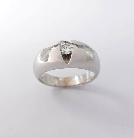 Anello CHIMENTO fascia bombata in oro