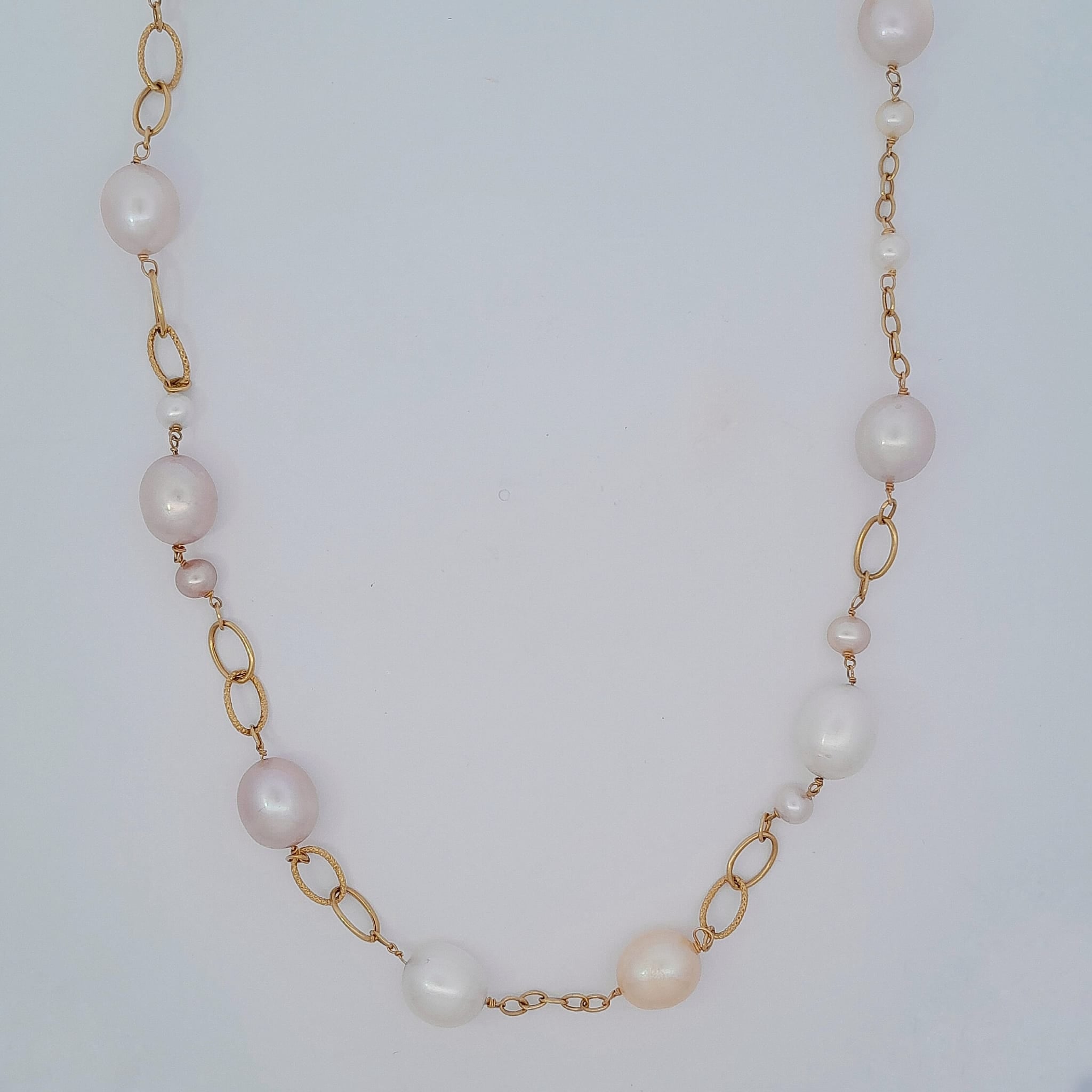 Handcess Collana Spessa Con Perline E Perle – Gioiello Punk Vintage Per Donna, Taglia Unica