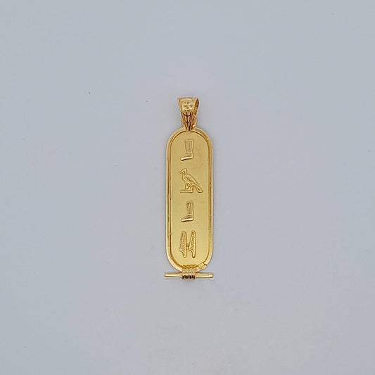 Ciondolo cartiglio egizio in oro