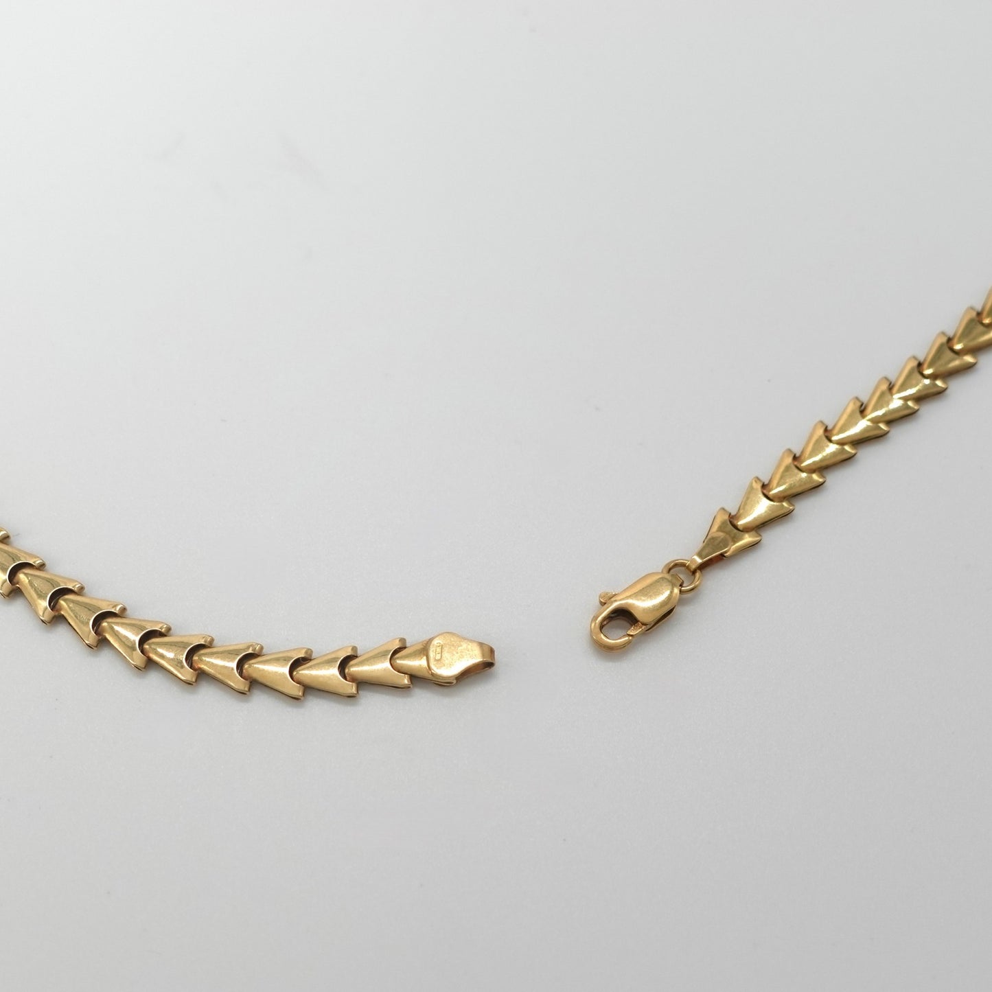 Collana Triangoli in oro giallo