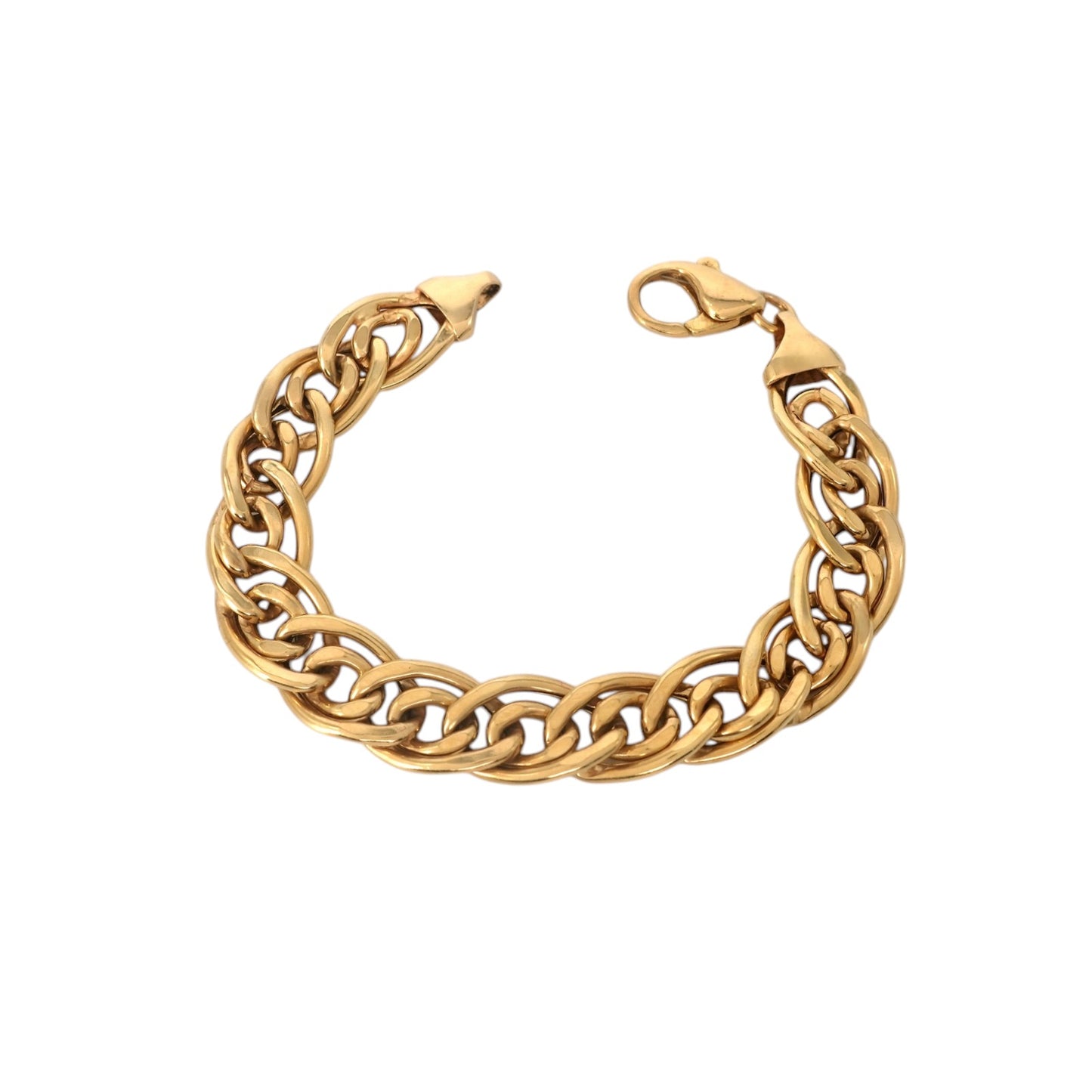 Bracciale in Oro Maglia Doppia.