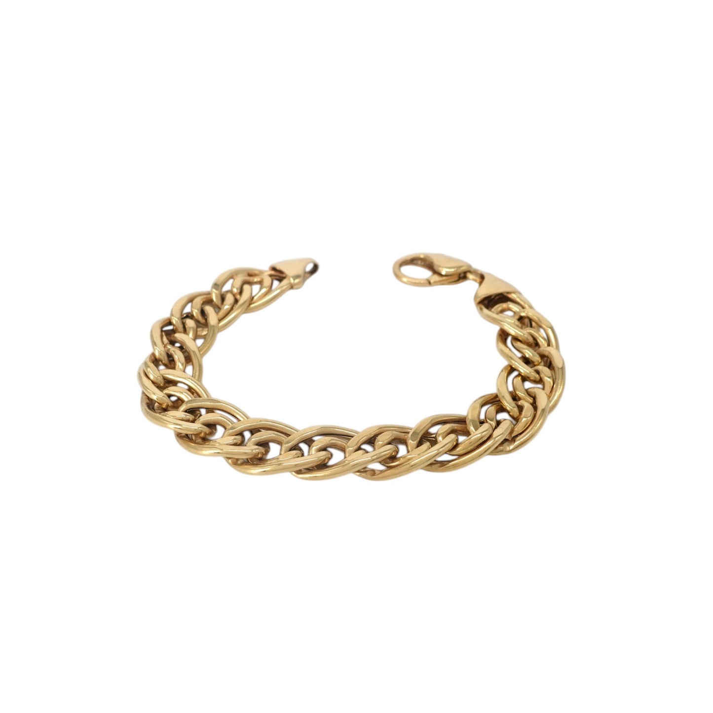 Bracciale in Oro Maglia Doppia.