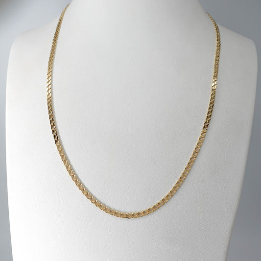 Collana maglia piatta