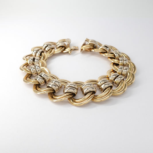 Bracciale a maglia piatta