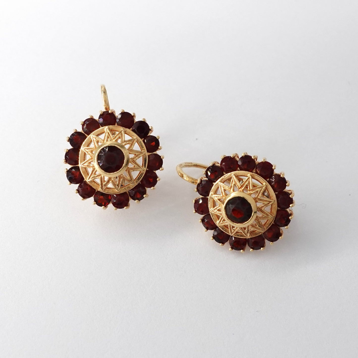 Parure in oro e granati