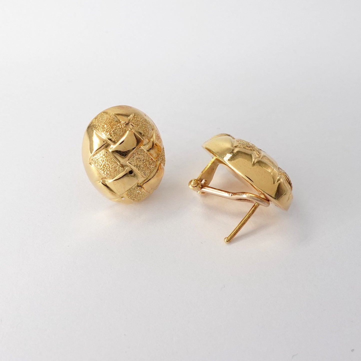 Orecchini lavorazione lucida e satinata