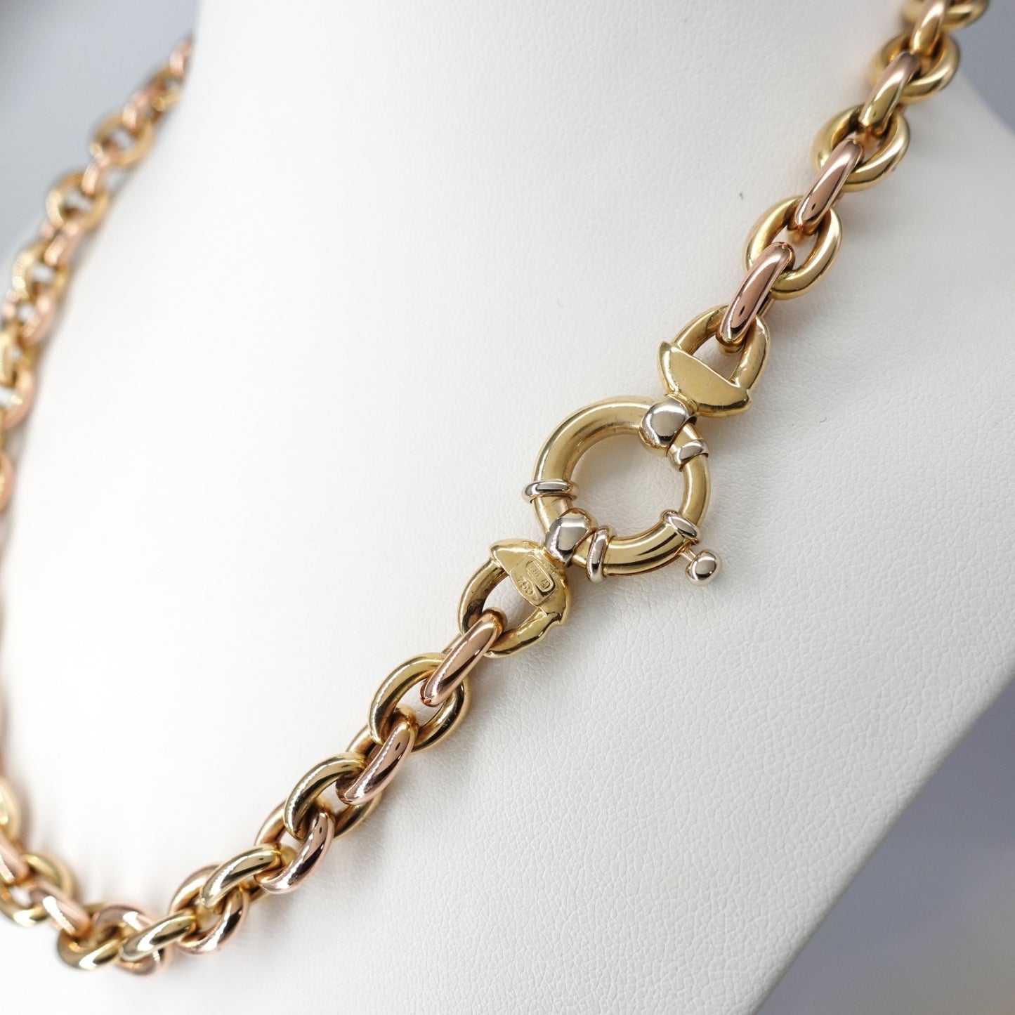 Collana in oro giallo e rosè