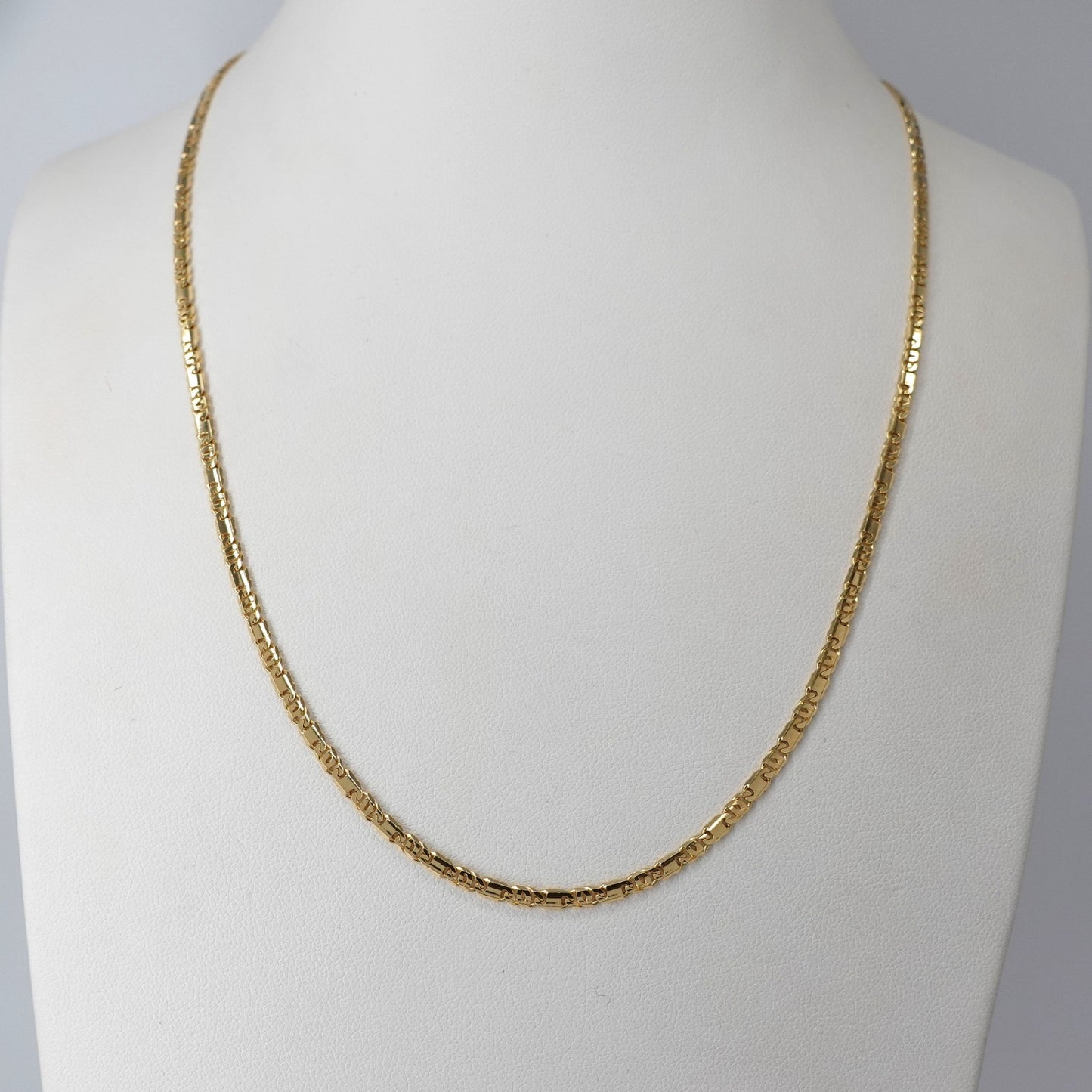 Collana maglia piatta