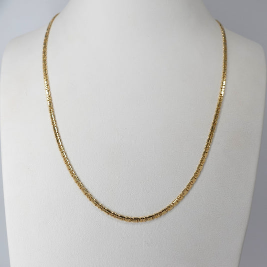 Collana maglia piatta