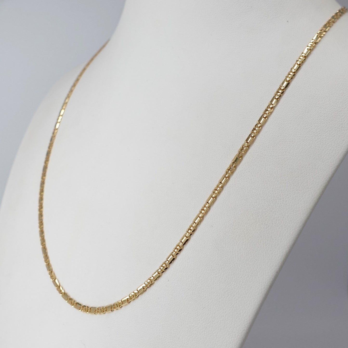 Collana maglia piatta