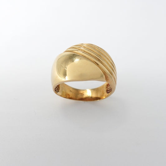 Anello a fascia rigata