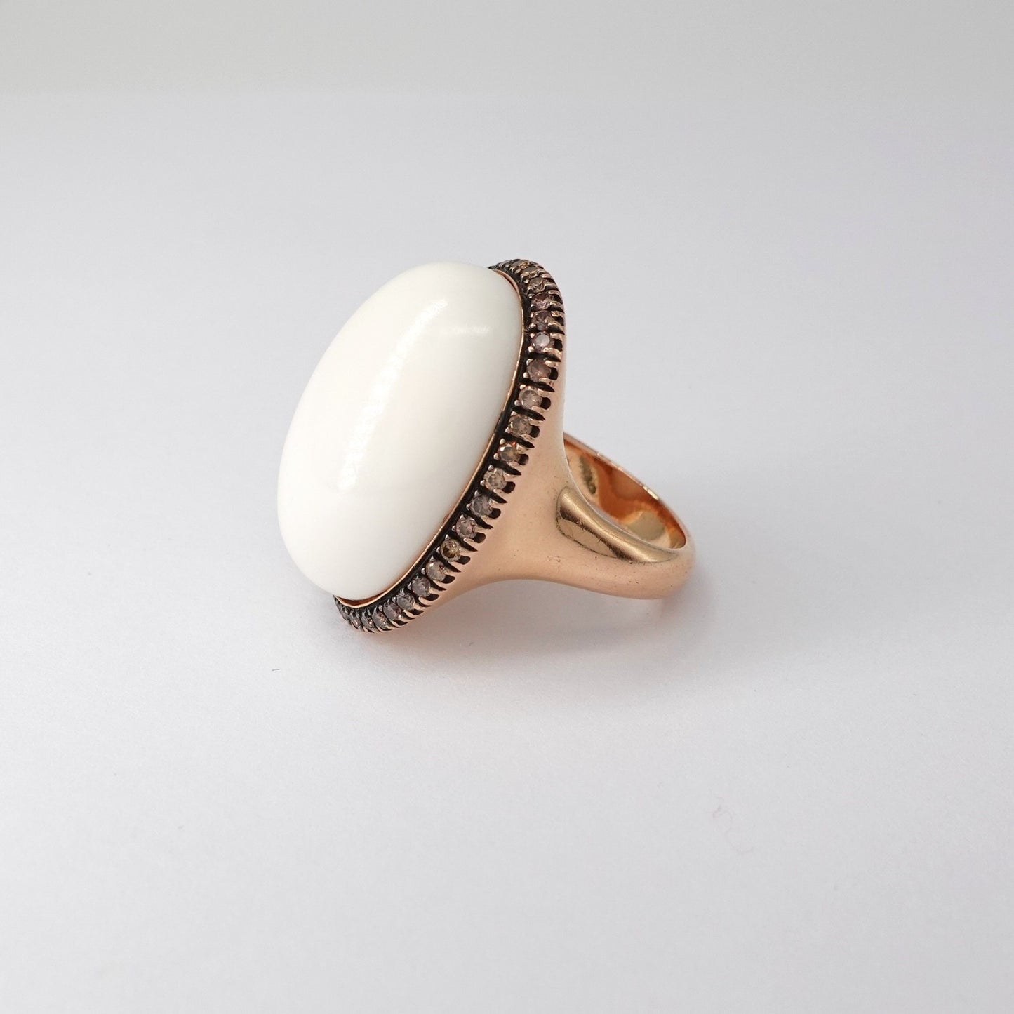 Anello onice bianca