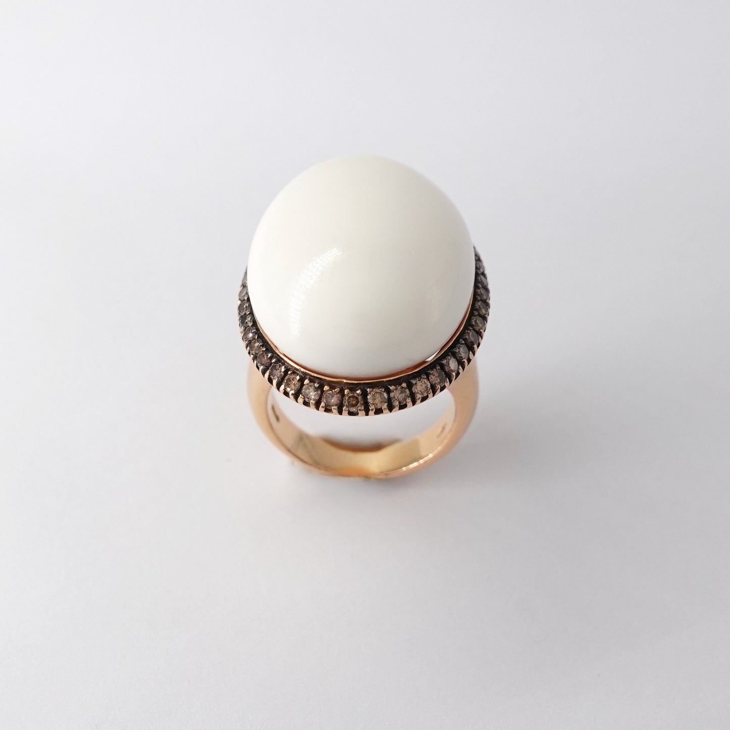 Anello onice bianca