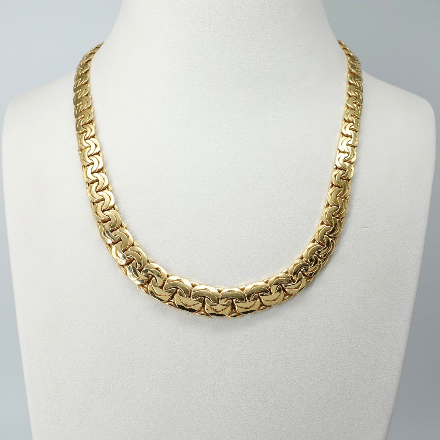 Collana a maglia piatta