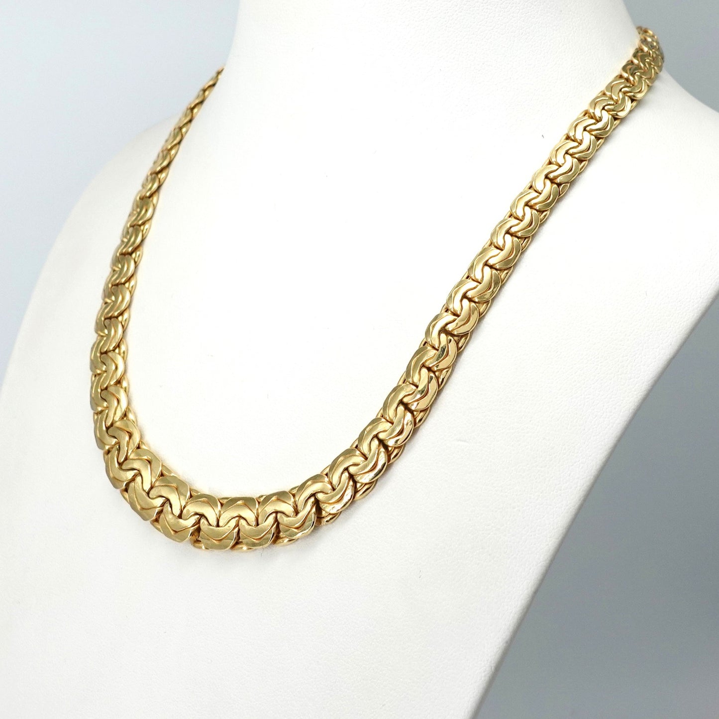 Collana a maglia piatta