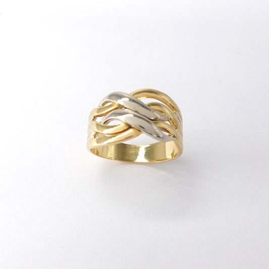 Anello a fascia intrecciata