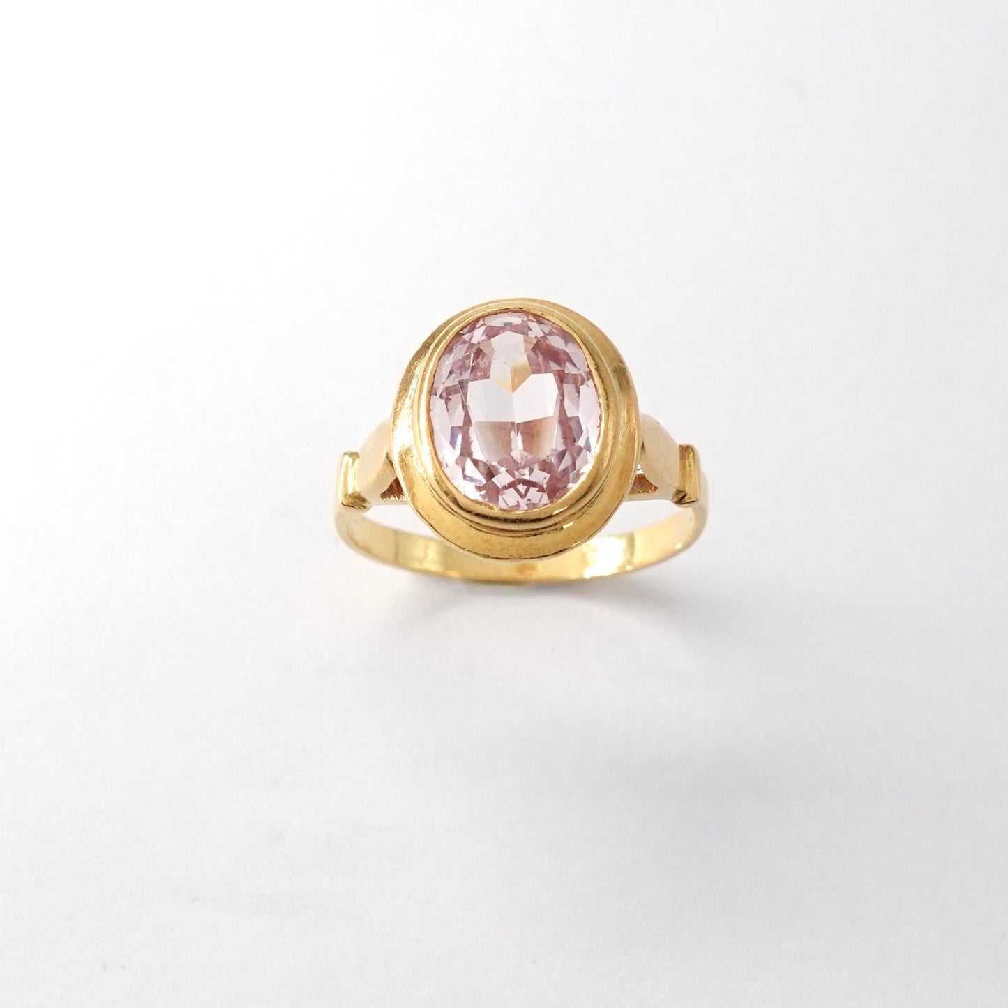 Anello con quarzo rosa